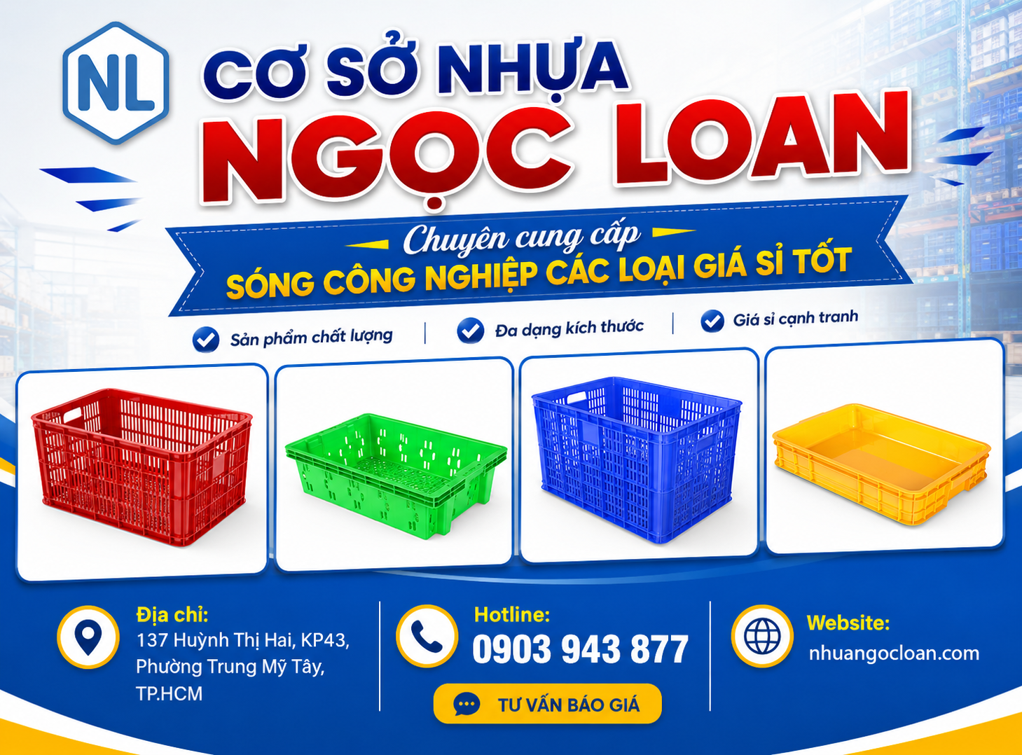 sóng nhựa giá tốt chính hãng HCM