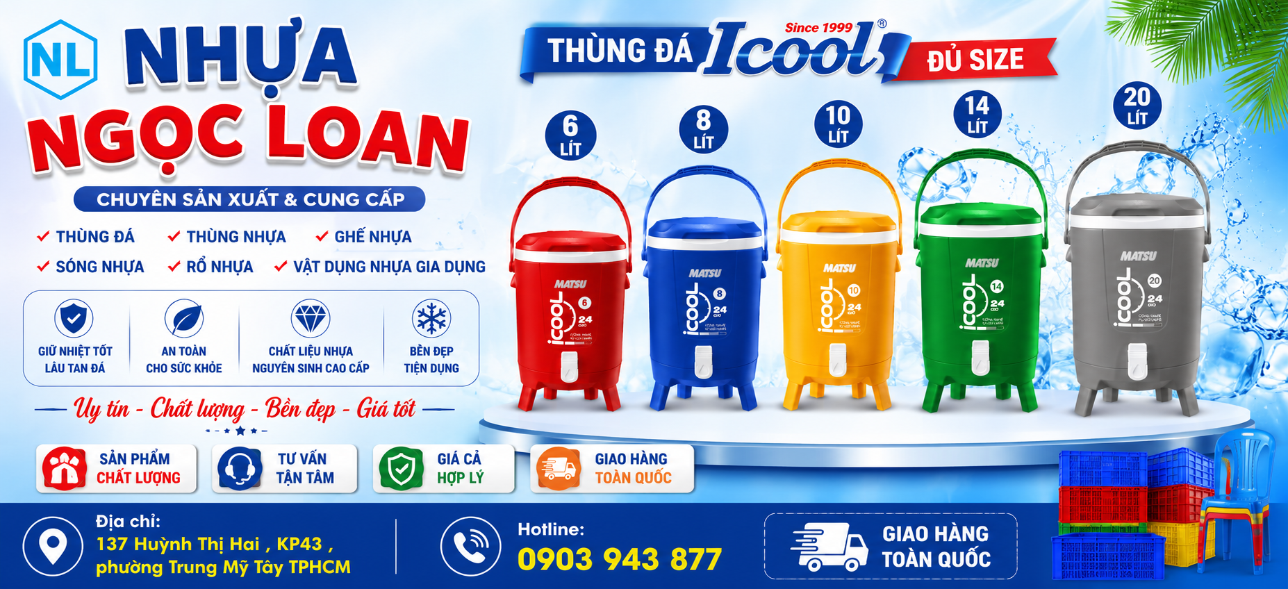 Thùng đá giữ nhiệt ICOOL