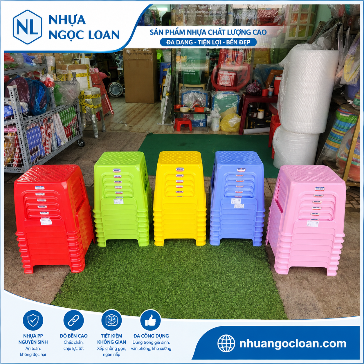 ghế nhựa lùn đại giá sỉ HCM