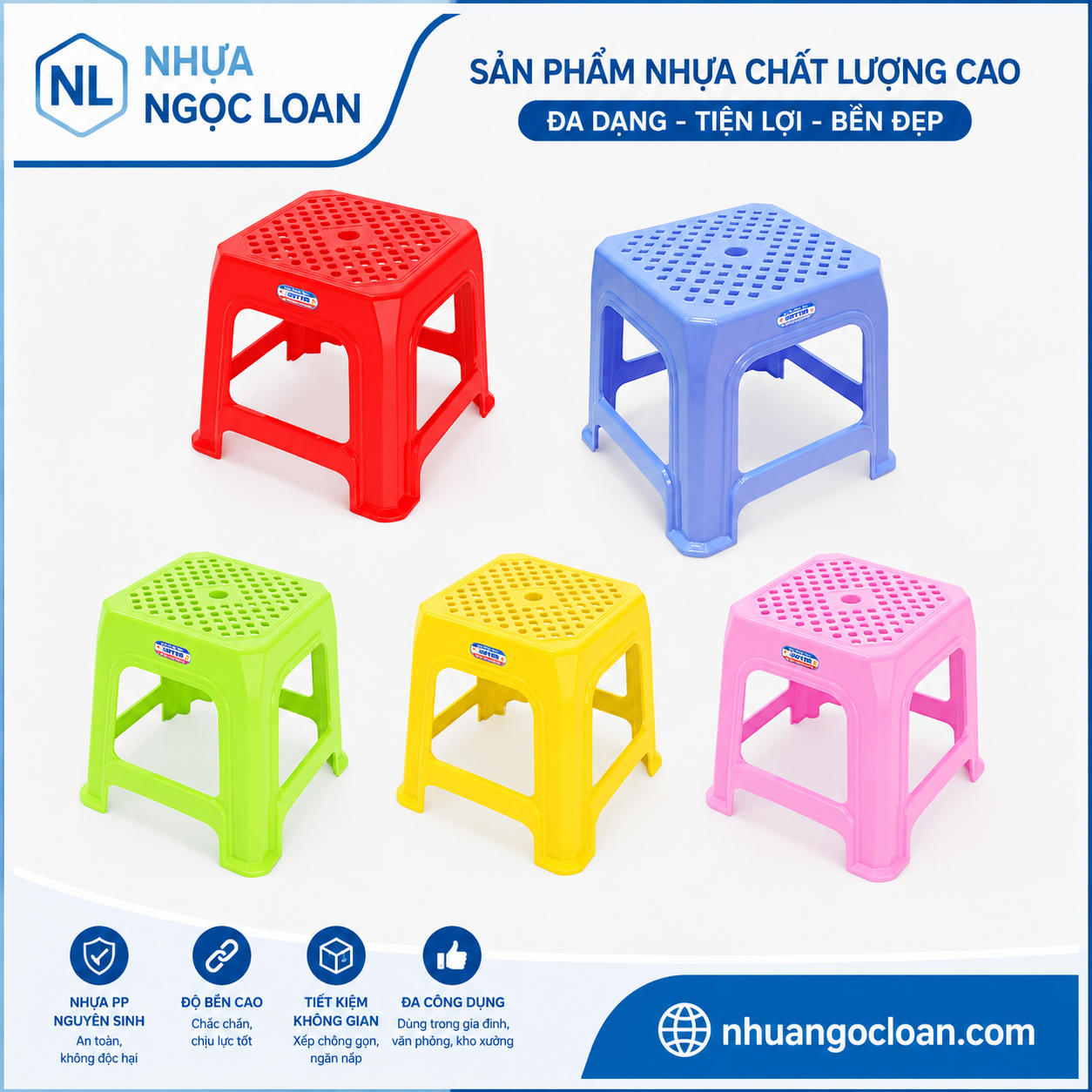 ghế nhựa lùn đại giá sỉ HCM