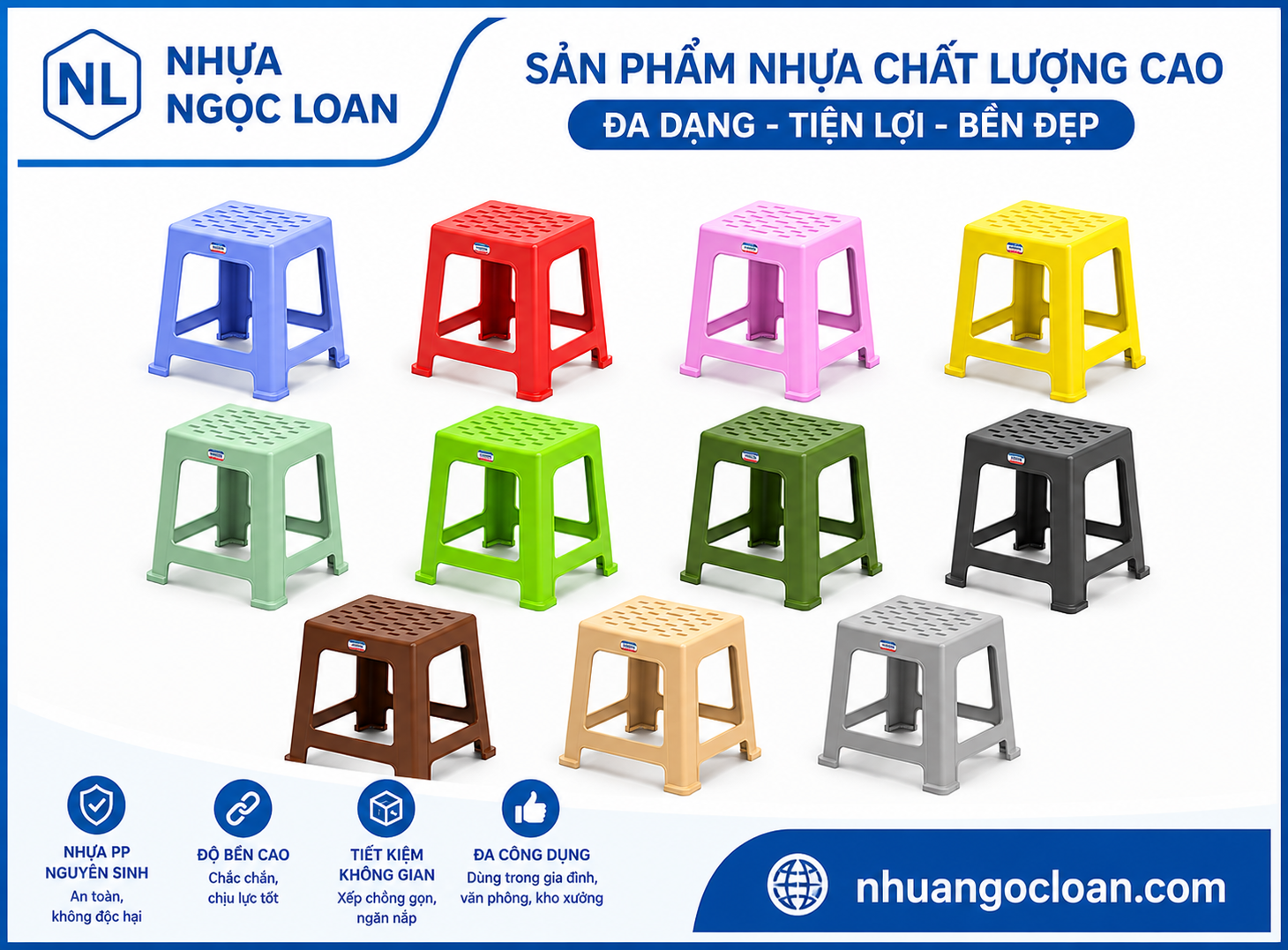ghế nhựa lùn đại giá rẻ HCM