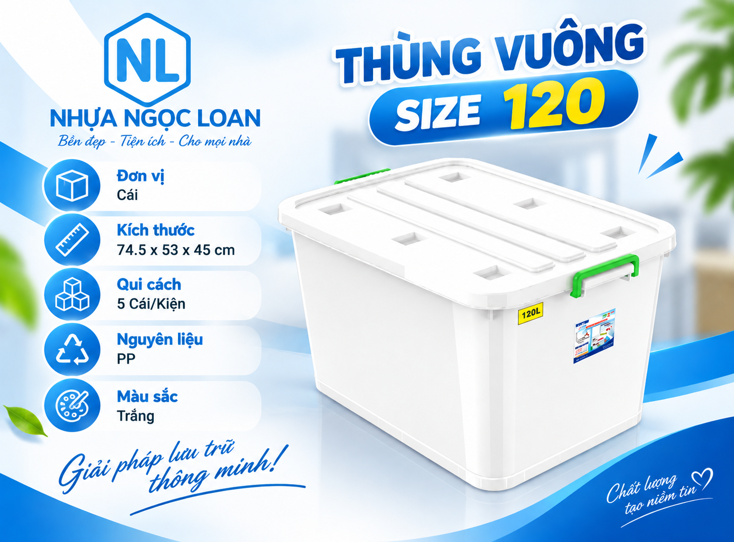 mua thùng vuông 120 giá rẻ tại HCM