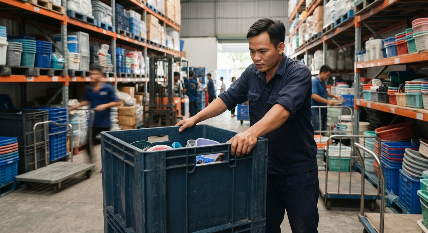 Chất liệu và độ bền – Đảm bảo sọt nhựa chất lượng